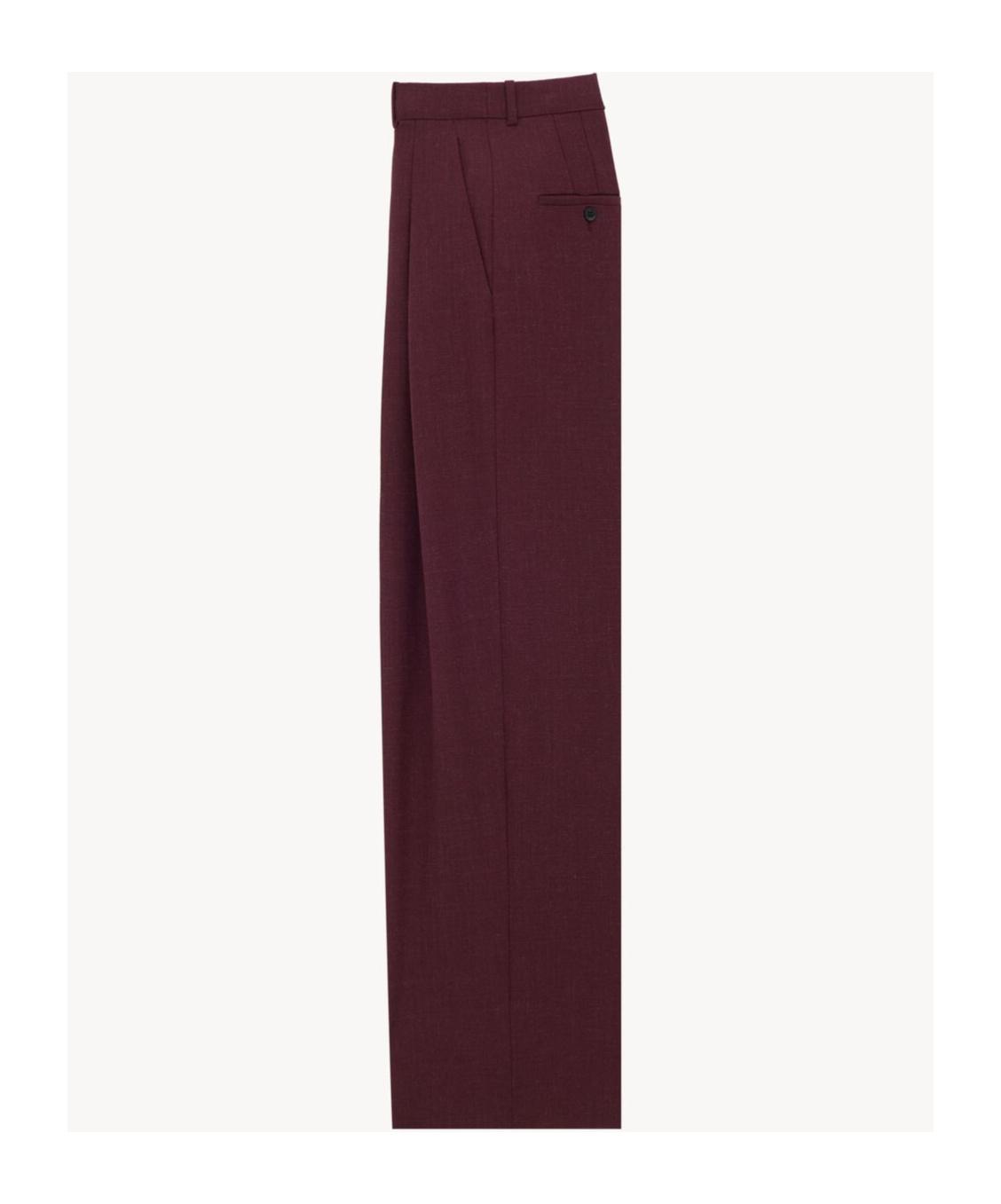 パンツ SAINT LAURENT TIZIANO RED COTTON PANT Red Saint Laurent Pants for Women | Lyst