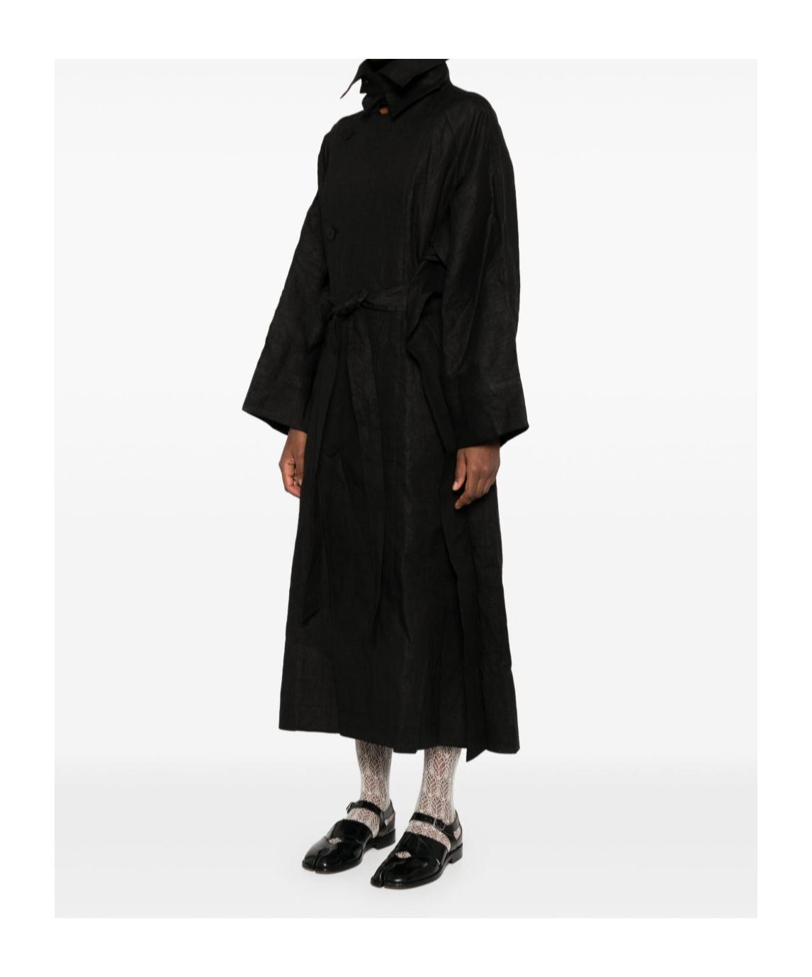 コート ISSEY MIYAKE Woman Coat Black IM56FA551 15 ISSEY MIYAKE: Coat woman - Black | Issey Miyake jacket