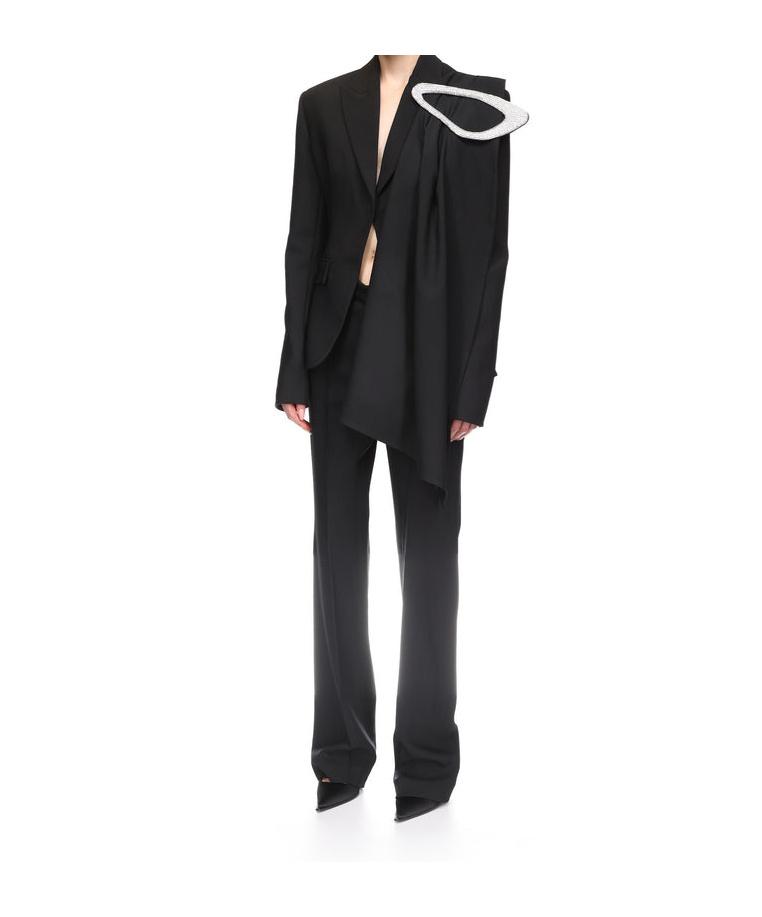 ジャケット DAVID KOMA 'Cropped' blazer Black David Koma Cropped Blazer | Black | FARFETCH