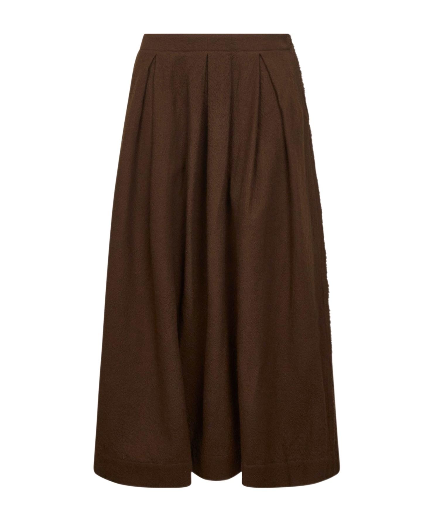 ミニスカート UMA WANG Women Mini Skirts UW2032 600 BROWN Uma Wang Mid-length skirts for Women | Online Sale up to 74