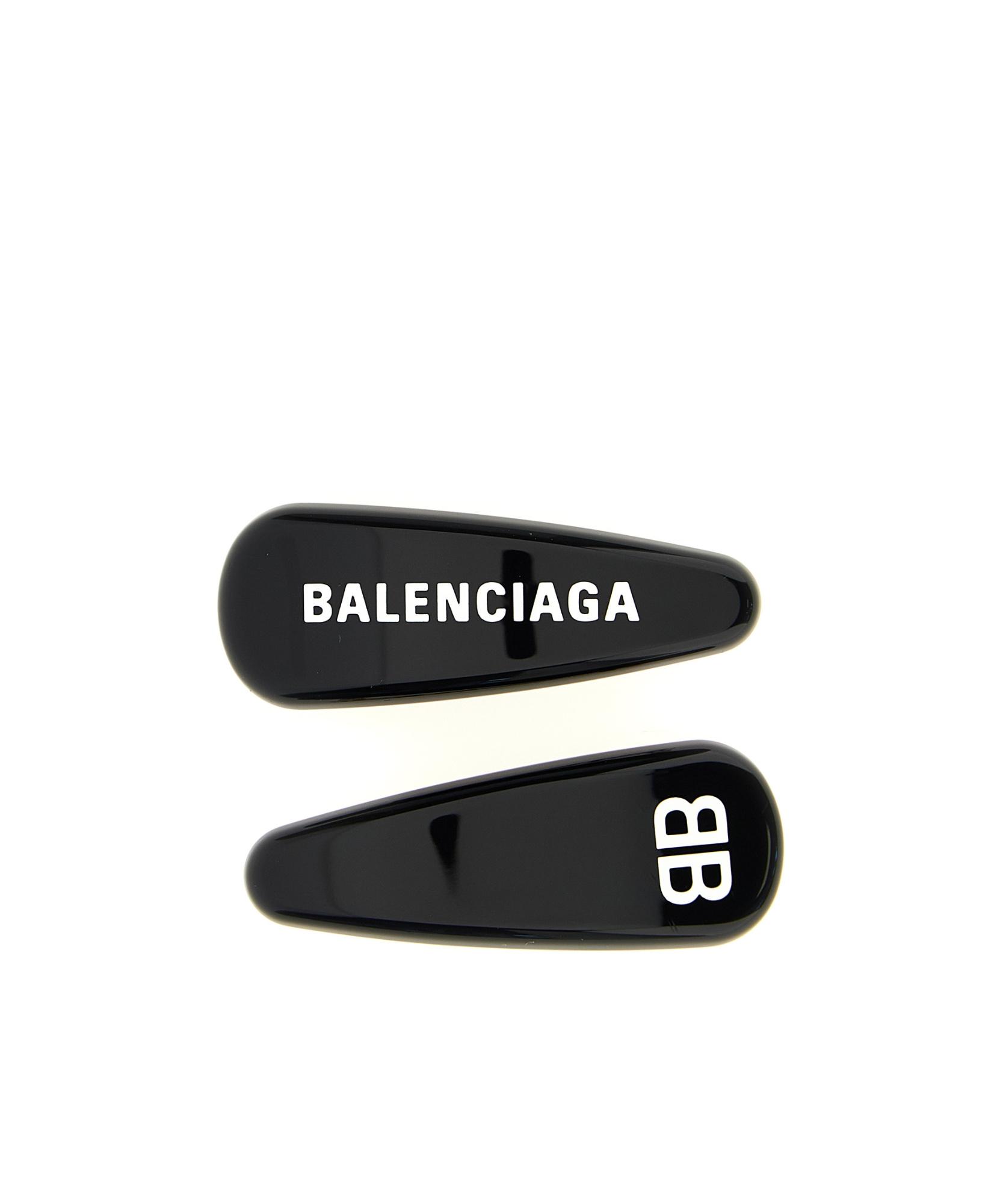 ヘアアクセサリー BALENCIAGA Logo hair clip Black  765355TZ25C Balenciaga Hair clip with logo | Women's Accessories | Vitkac
