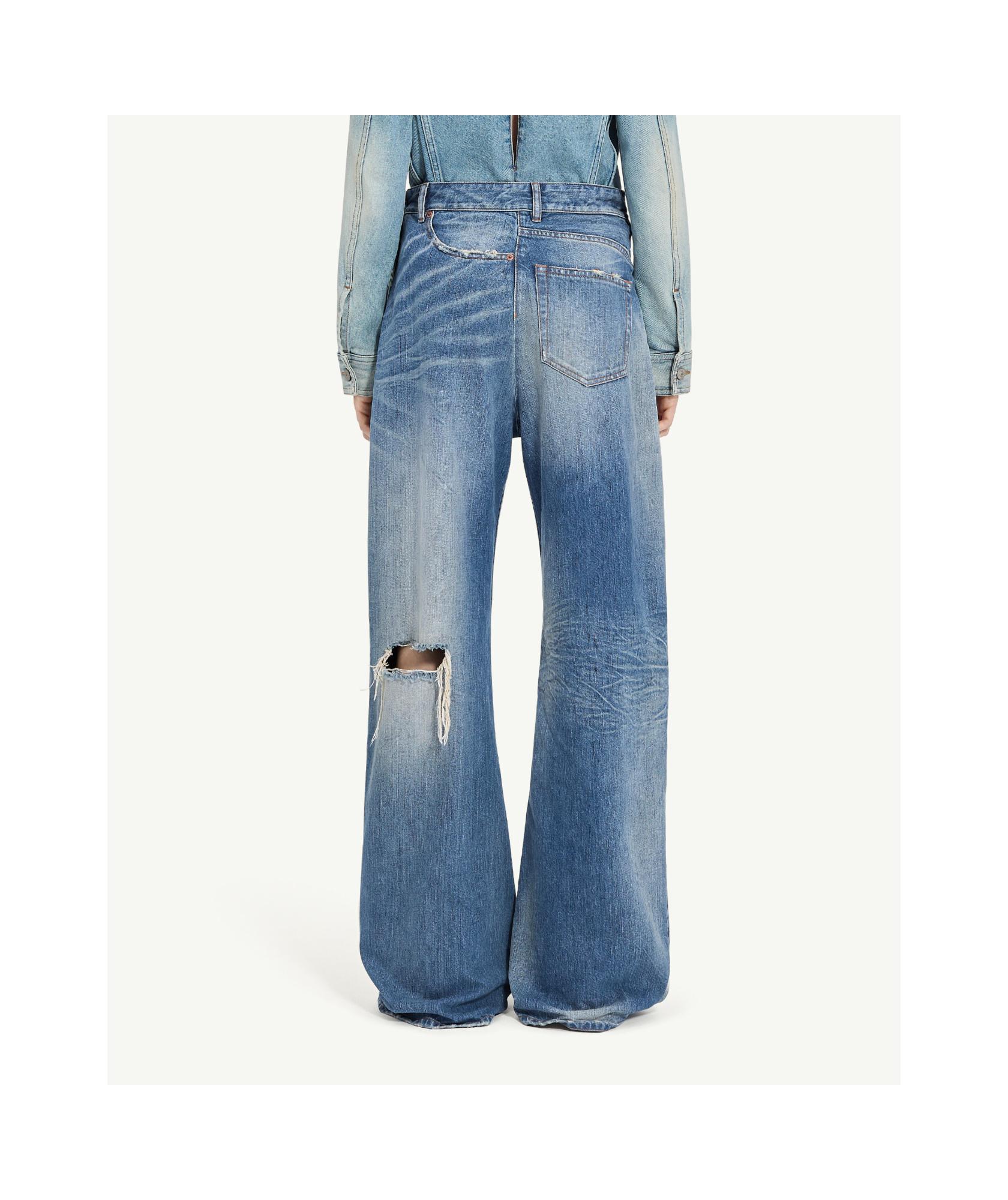 ◆MM6 Maison Margiela◆ Twist Distressed Wide Leg ジーンズ MM6 by Maison Martin Margiela Twist Distressed Wide Leg