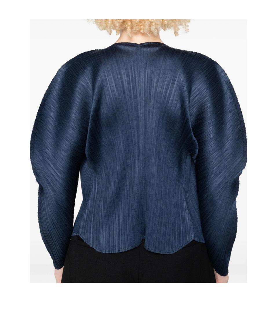 希少【pleats please issey miyake】ジャケット ISSEY MIYAKE イッセイミヤケ PLEATS PLEASE チャイナ風ボタン