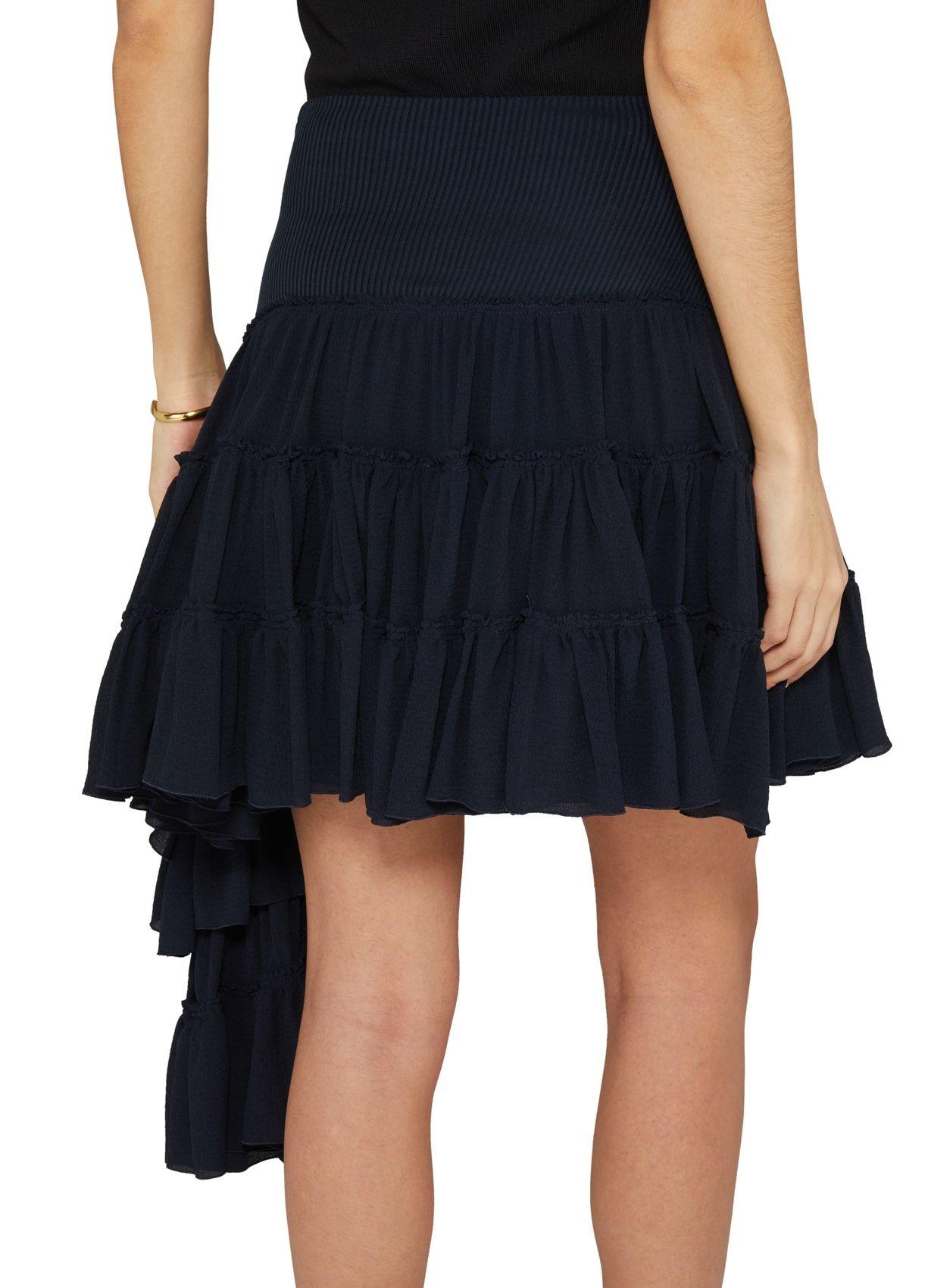 【LOEWE】Ruffled skirt Loewe Ruffled Skirt in Blue | Lyst
