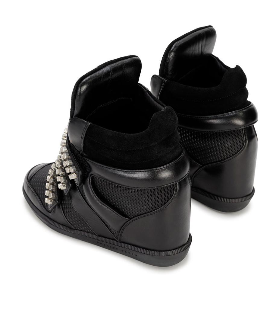 Philipp Plein Logo High-Top Casual Shoes in Black Lyst