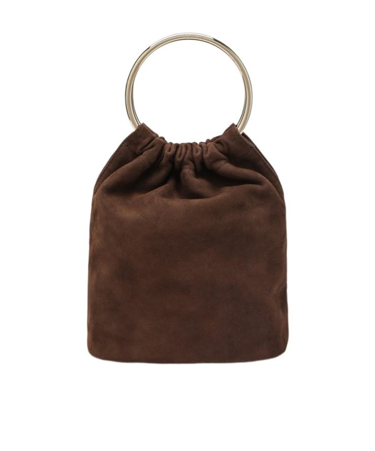 ショルダーバッグ・ポシェット PRADA MINI BUCKET BAG IN COCOA COLOR SUEDE Prada Mini bucket bag in cocoa color suede | TheDoubleF