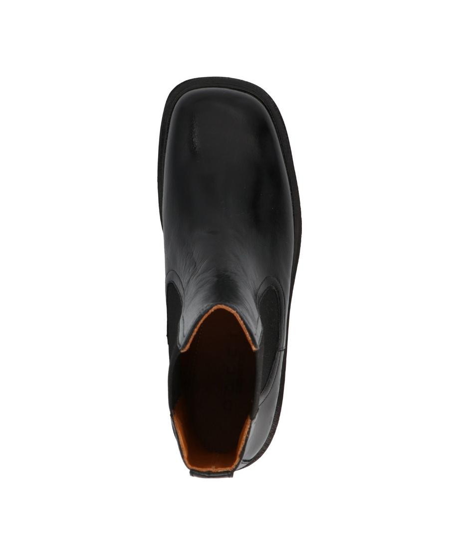 Marni Shiny Leather Chelsea Boot in Black | Lyst Marni Shiny Leather Chelsea Boot in Black | Lyst