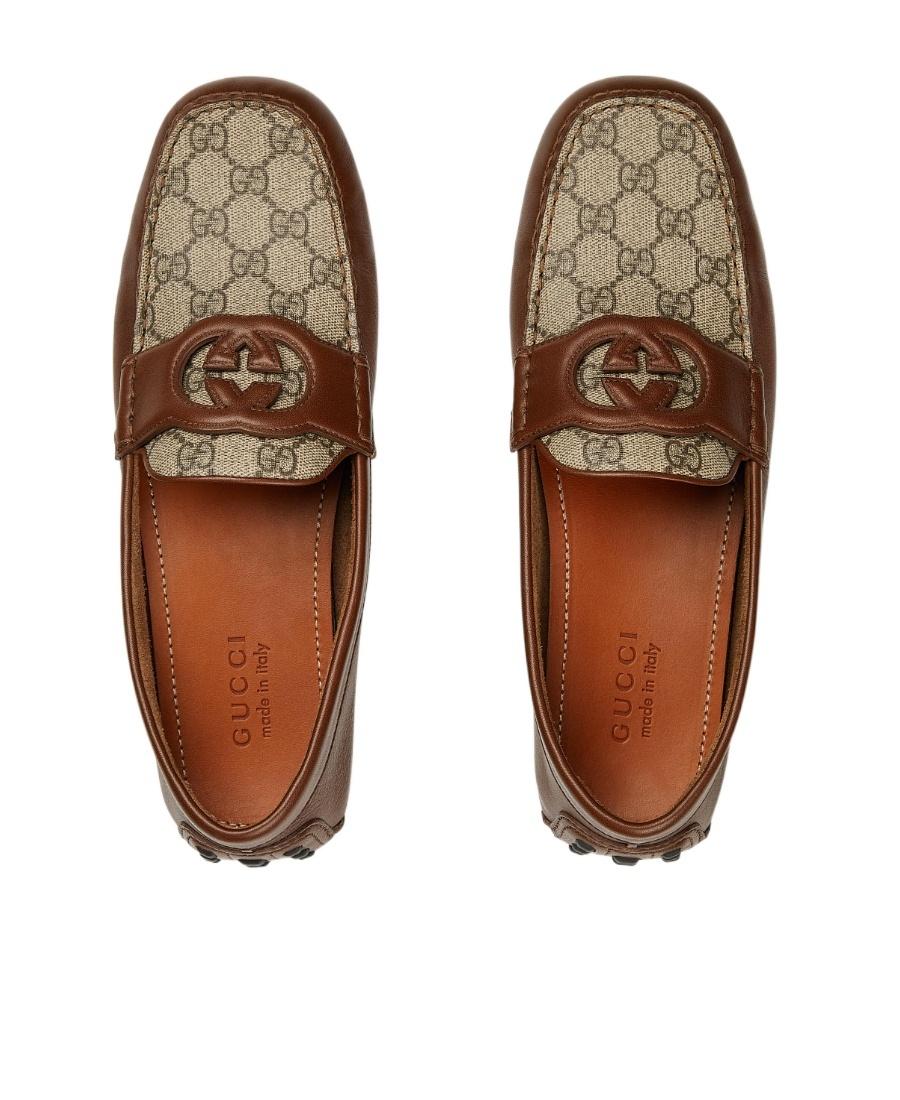 Gucci Interlocking G Driving Shoes in Brown for Men | Lyst display picture 2