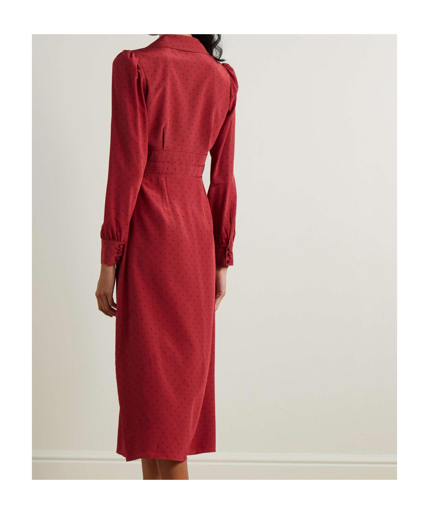 alessandra rich red polka dot dress ALESSANDRA RICH