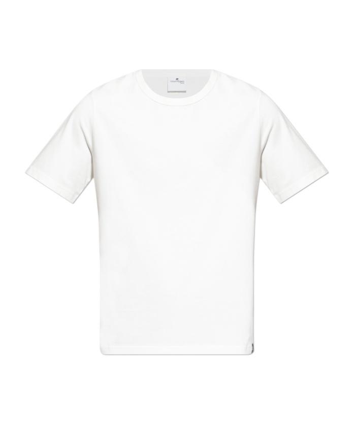 Courreges｜SHORT-SLEEVED ROUND NECK T-SHIRTS (323JTS017J SIGNATURE CONTRAST T-SHIRT - courrèges