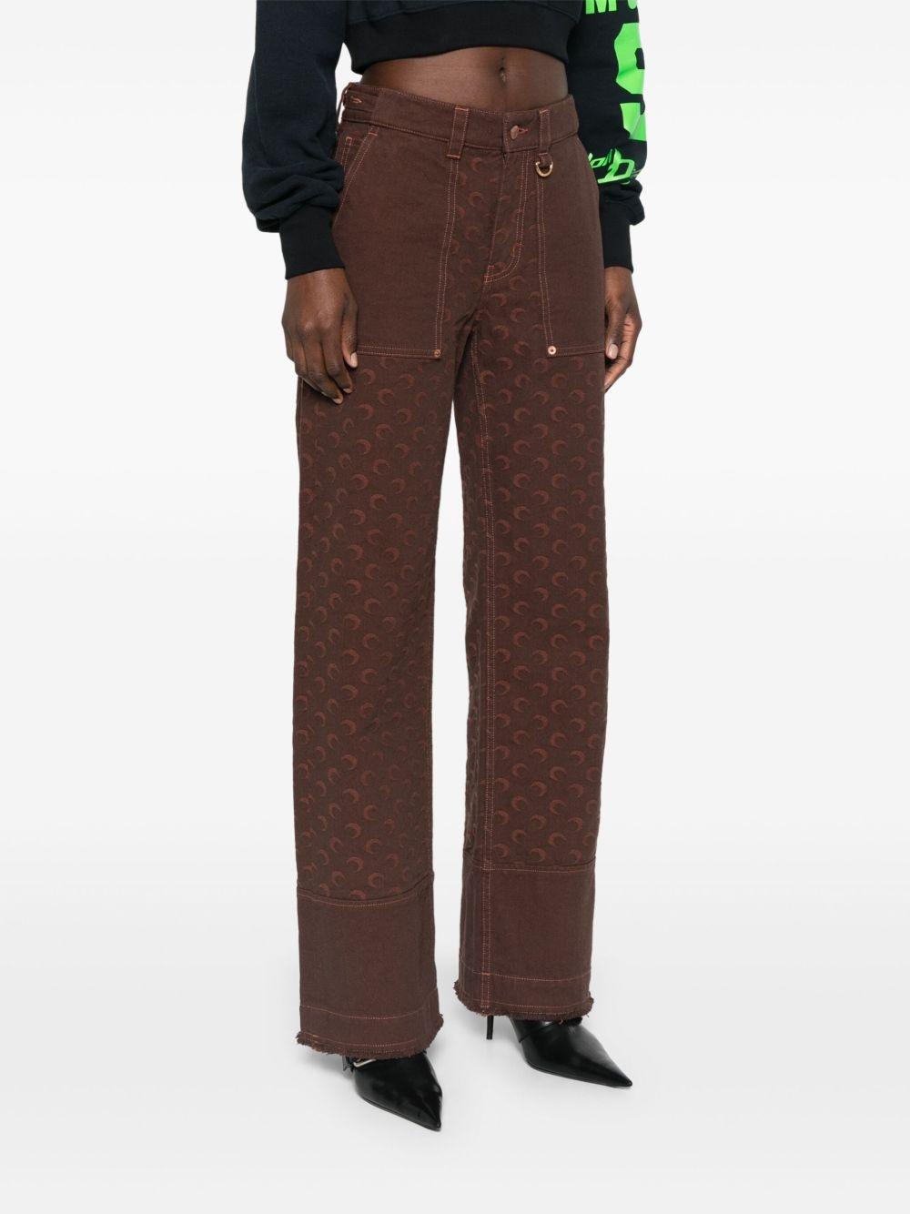 デニム・ジーパン MARINE SERRE Women Denim Pants WPA141B BR40 Brown Marine Serre Jeans for Women | Online Sale up to 83% off | Lyst