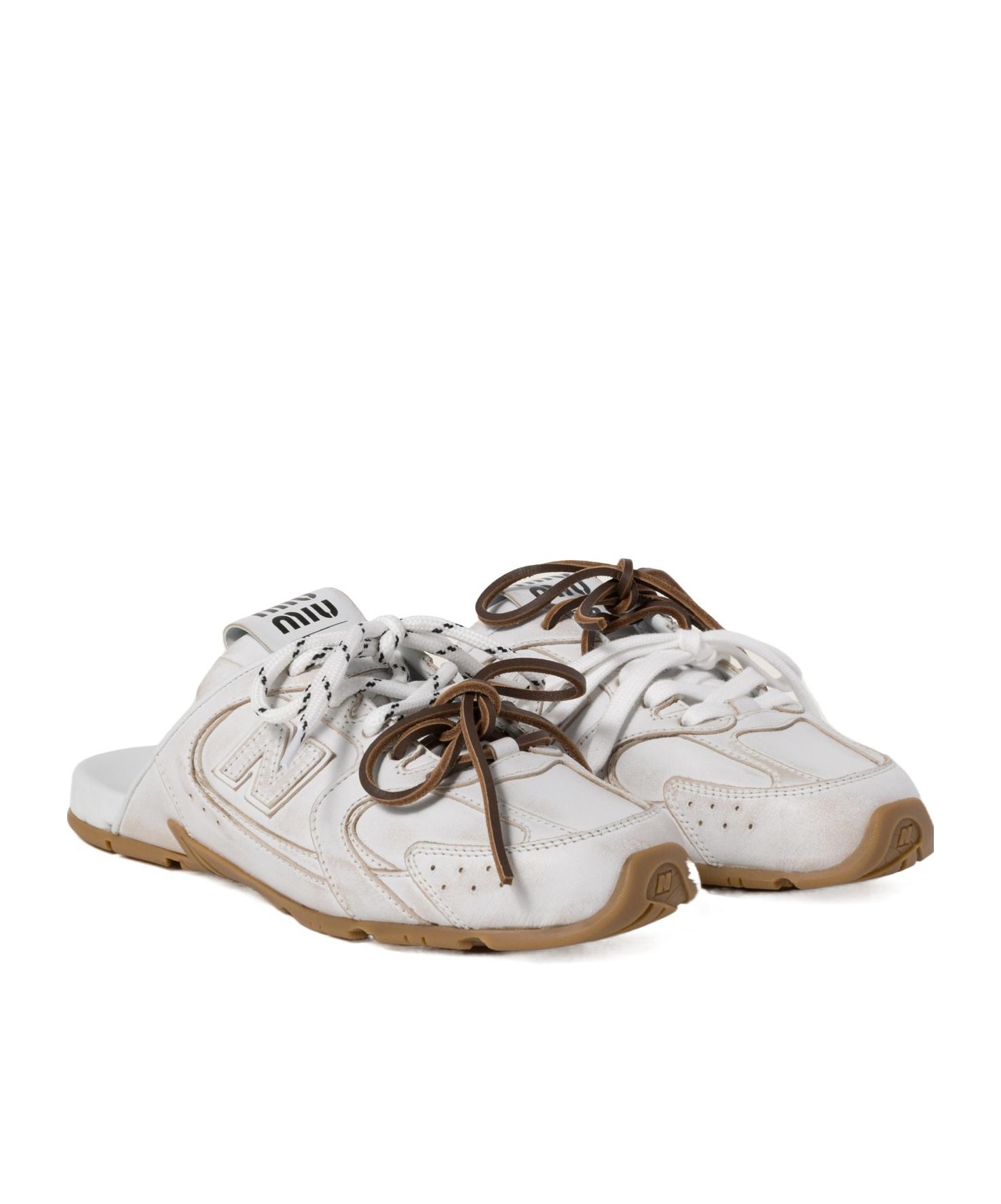 Miu Miu New Balance X 530 Sl Decorative Calfskin Muller Miu Miu New Balance X 530 Sl Decorative Calfskin Muller
