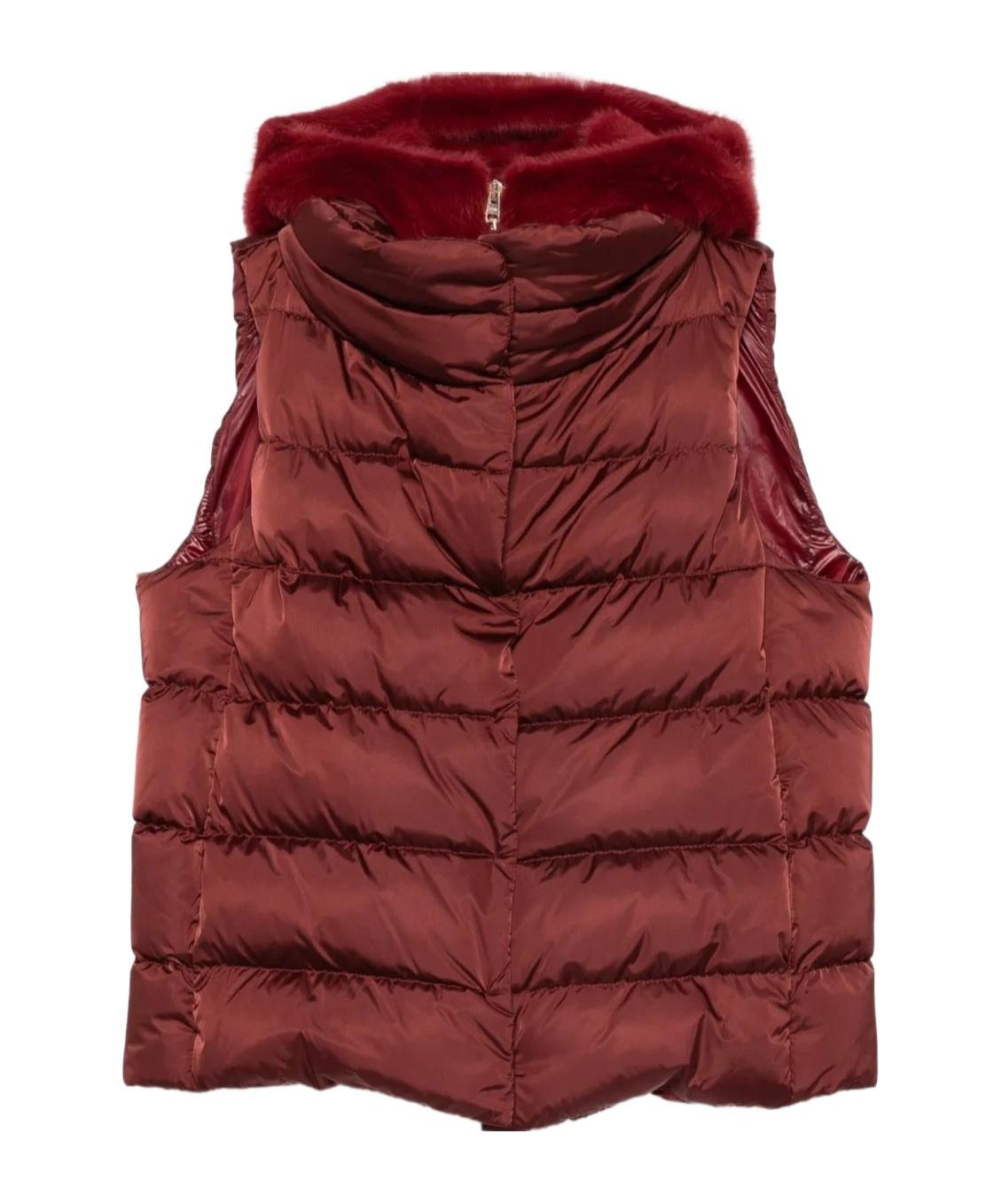 ブルゾン Herno Fringe-Accented Wool Gilet With Nylon Pockets Herno Waistcoats and gilets for Women | Online Sale up to 50