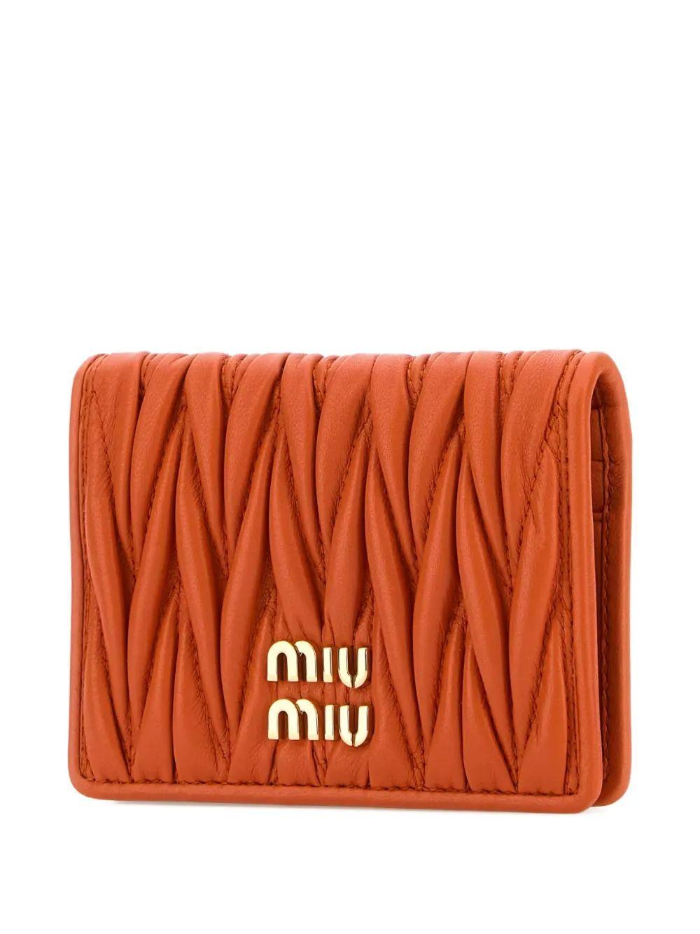 折りたたみ財布 MiuMiu [Miu Miu] Women's Matelasse Logo Bicycle Wallet 5MV20 Women's Miu Miu Wallets with Credit Card for sale - eBay