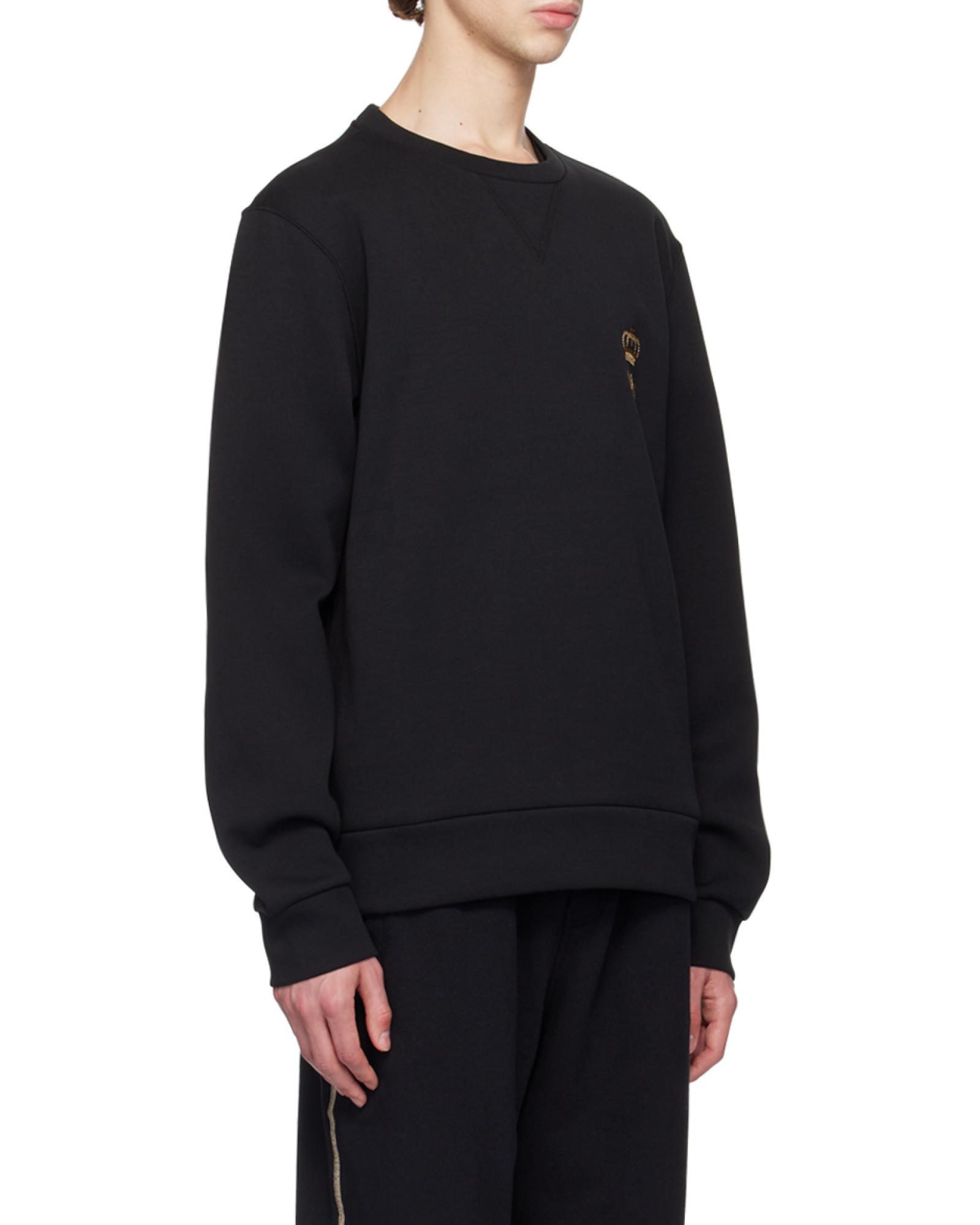 Dolce & Gabbana Bee-Embroidered Jersey Sweatshirt in Black for Men 