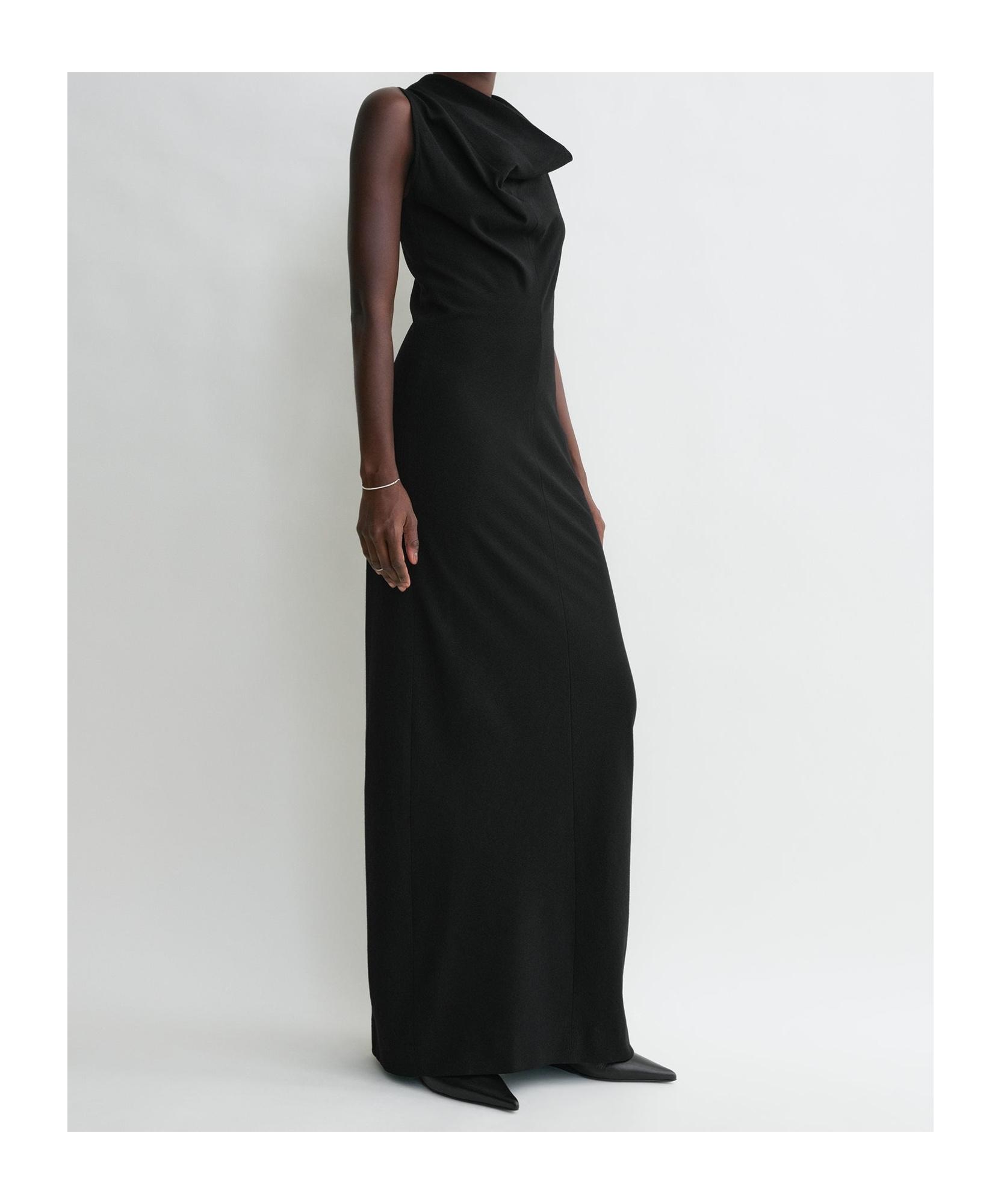 TOTEME Totême Cowl-Neck Sleeveless Maxi Dress in Black | Lyst