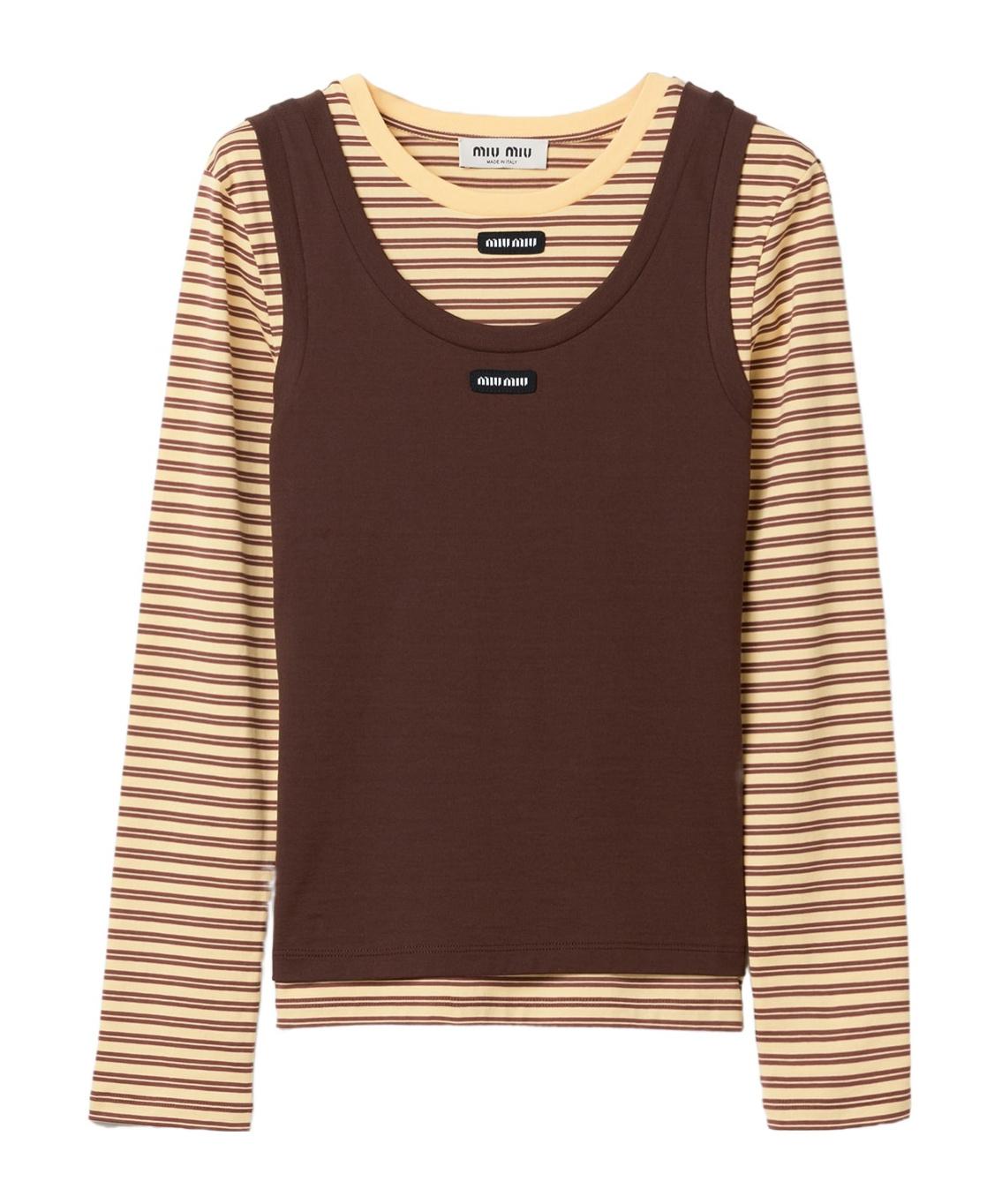 Miu Miu Sleeveless and tank tops for Women | Online Sale up to 62