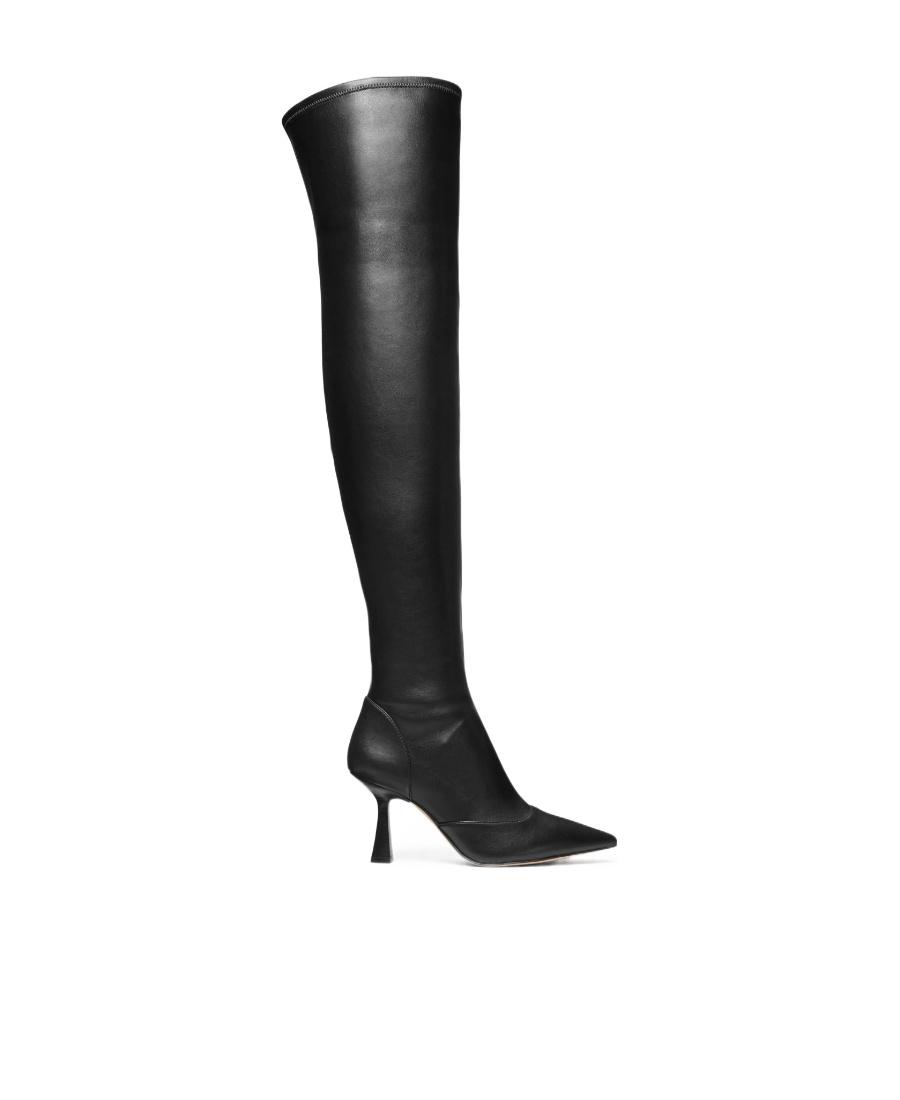 【送料&関税込】Michael Kors Clara Over-knees Heeled Boots Michael Kors Clara Knee High Stiletto Heel Tall Black