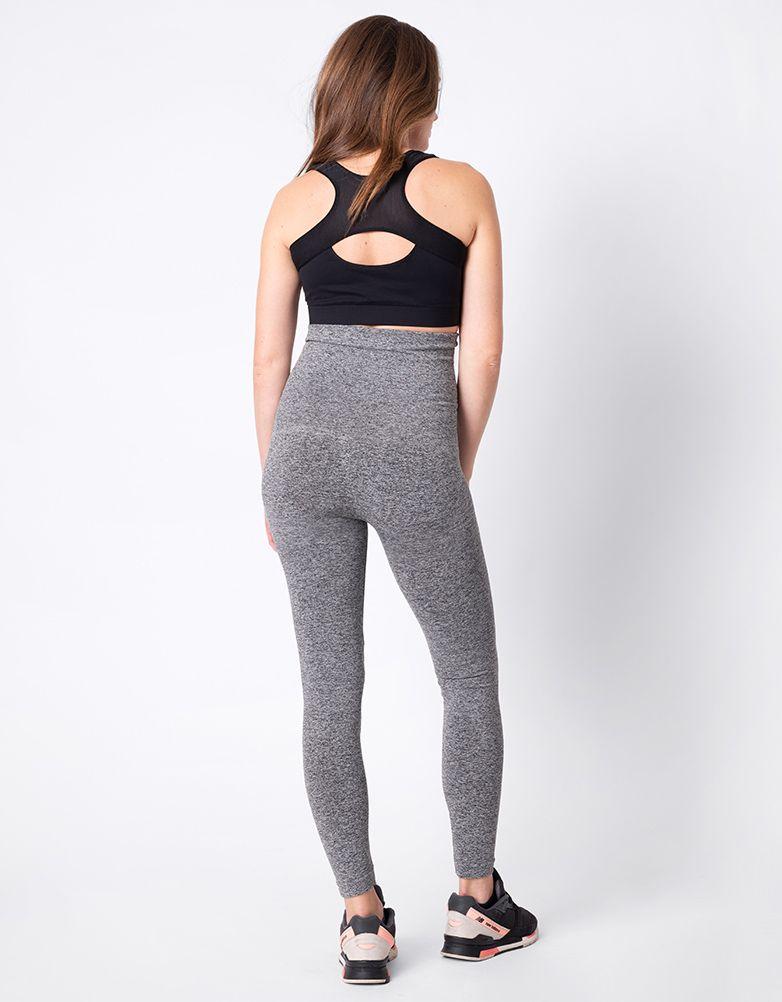 Seraphine Charcoal Post Maternity Shaping Leggings in Gray