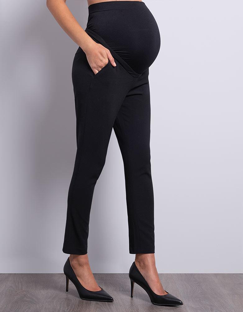 Seraphine Synthetic Cropped Maternity Pants Black - Lyst