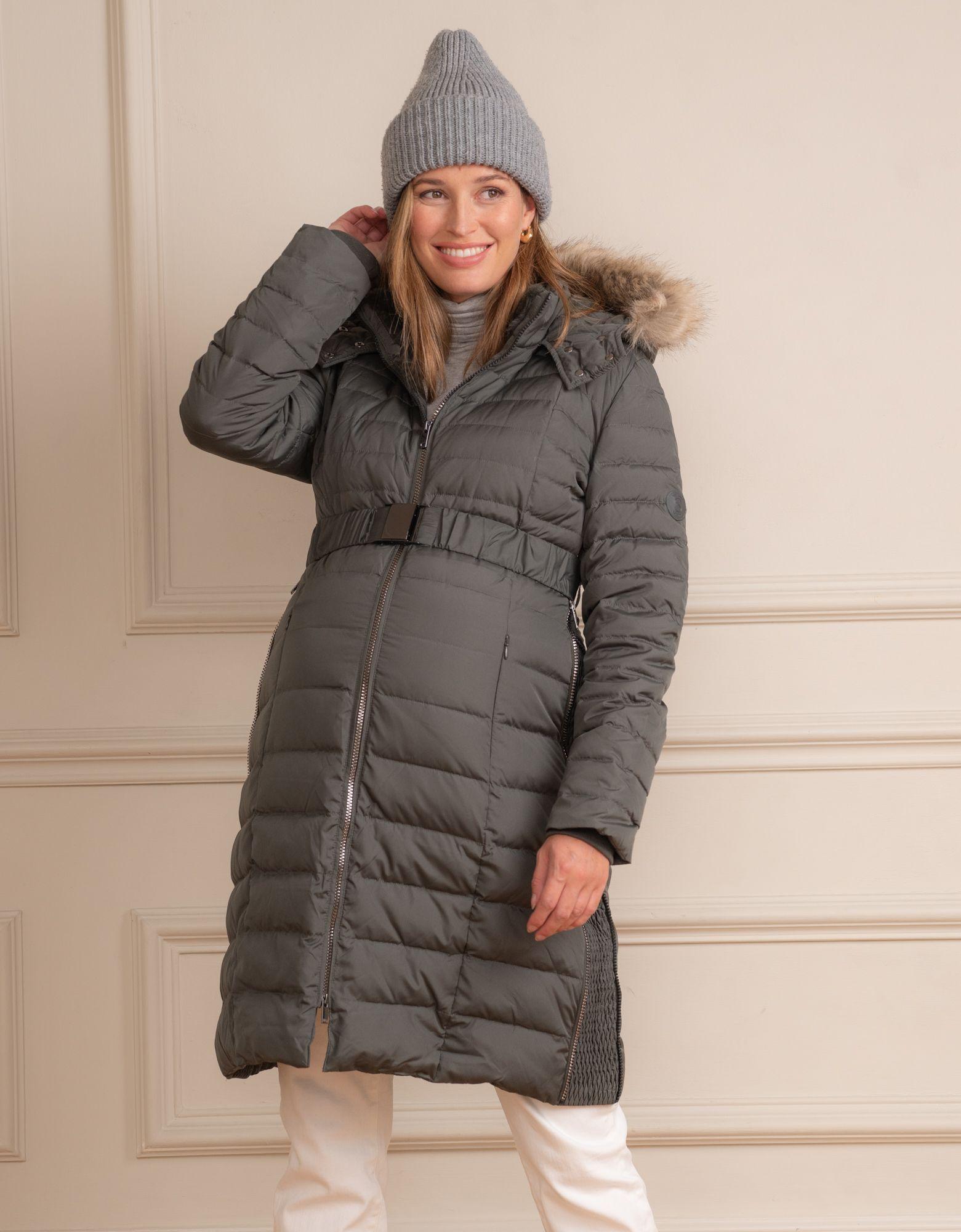 Seraphine Khaki 3 In 1 Down Maternity Coat Lyst