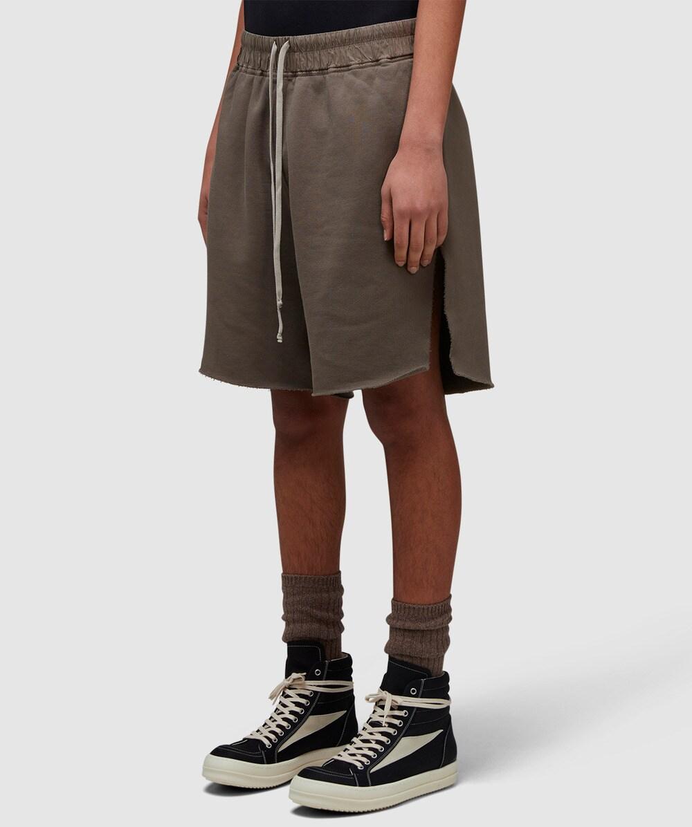 Rick Owens Jersey Trucker Cut Off Short ( in Natural for Men | Lyst