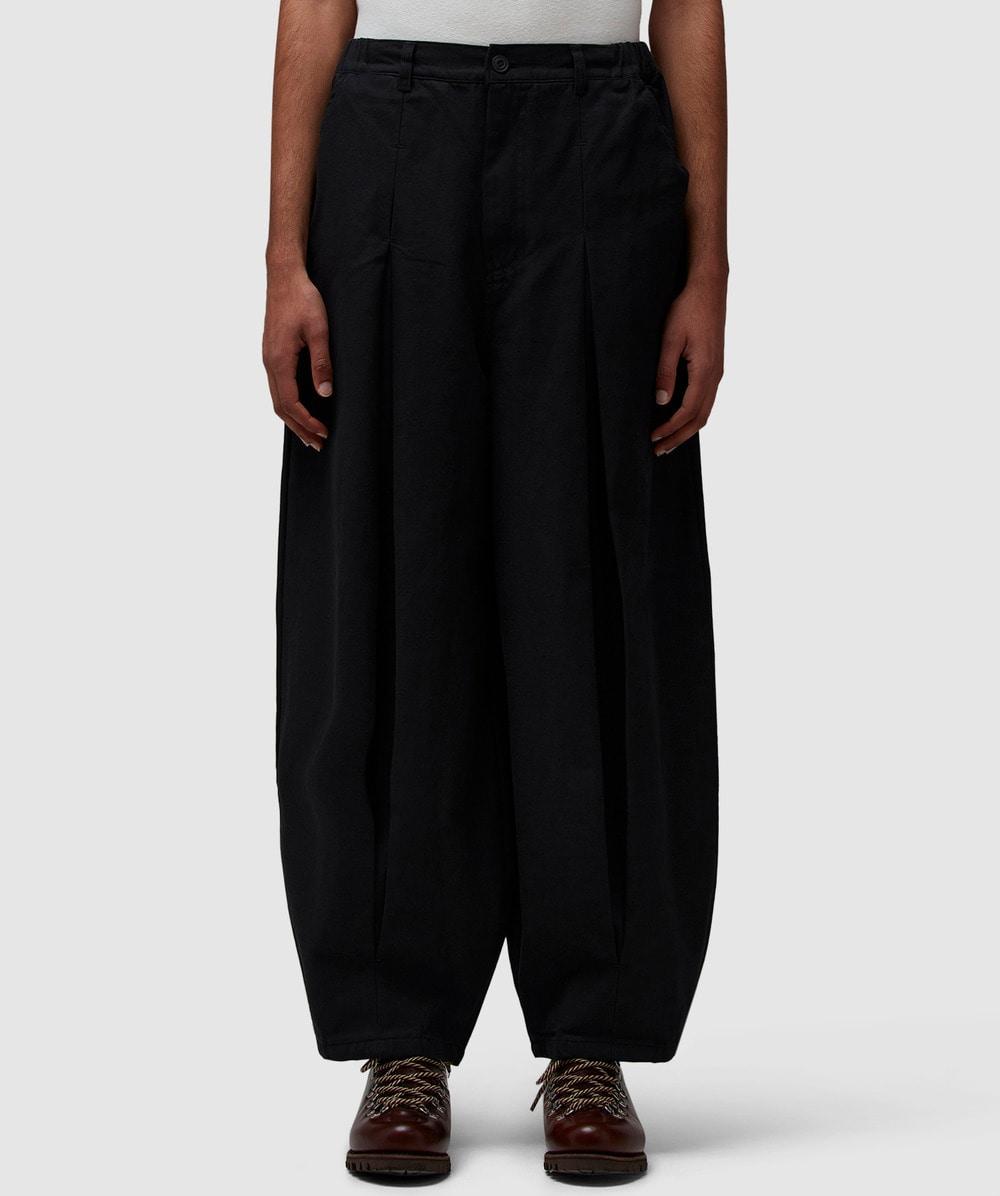 パンツ ANGLAN-Long Tuck Wing Balloon Denim Pant ANGLAN Long Tuck Wing Balloon Pant in Black for Men | Lyst UK