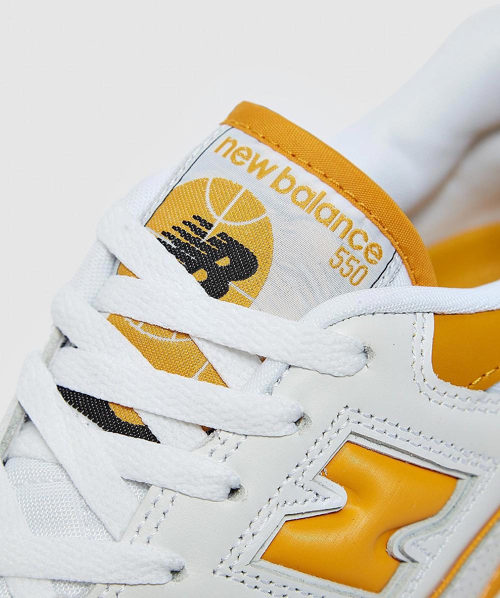 New Balance Bb550 Sneaker in White/Yellow (White) for Men - Lyst