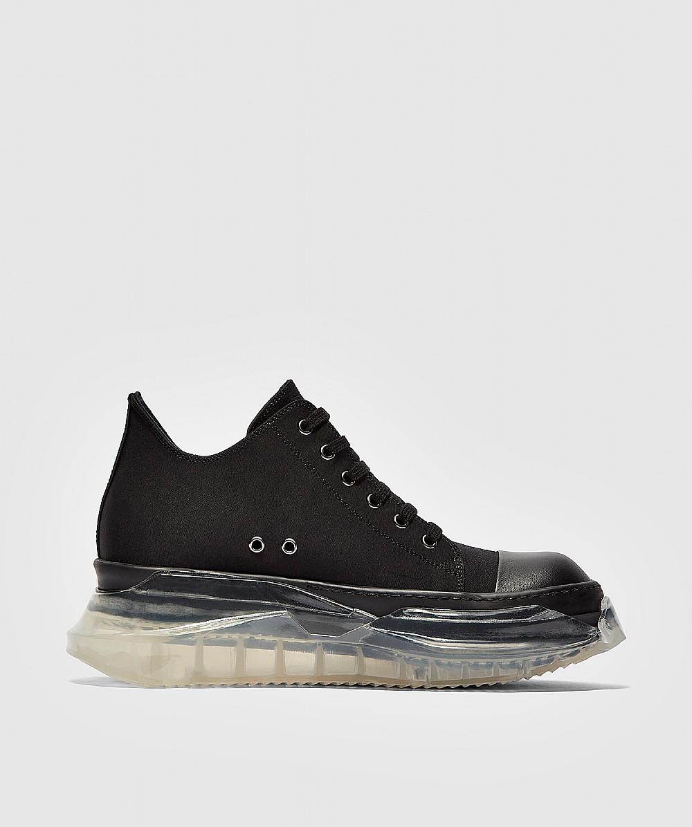 Rick Owens Abstract Clear Sole Sneaker in Black for Men | Lyst