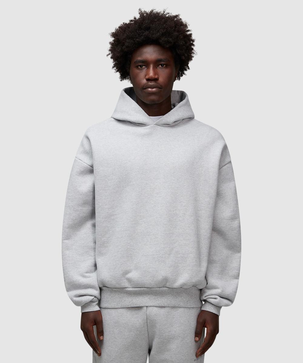 MKI Miyuki-Zoku 800Gsm Superweight Hoodie in Grey for Men MKI Miyuki-Zoku 800Gsm Superweight Hoodie in Grey for Men