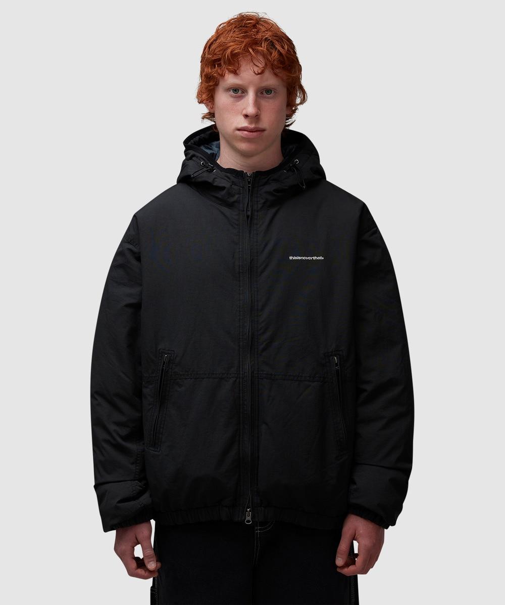 thisisneverthat Washed Down Puffer Jacket in Black for Men thisisneverthat Washed Down Puffer Jacket in Black for Men