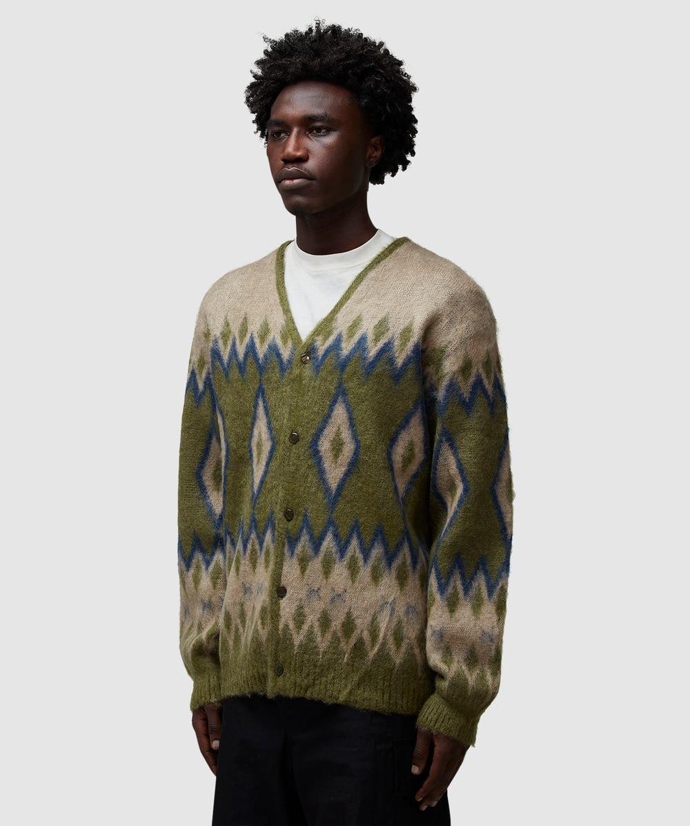 Needles Mohair Cardigan in Green for Men | Lyst