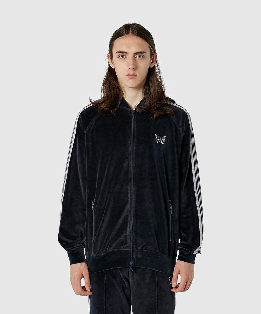 needles rib collar track jacket