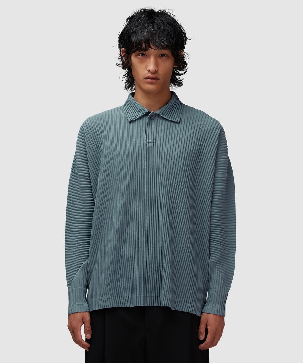 HOMME PLISSE ISSEY MIYAKE 長袖ポロシャツ HOMME PLISSE ISSEY MIYAKE 長袖ポロシャツ オムプリッセ - メルカリ