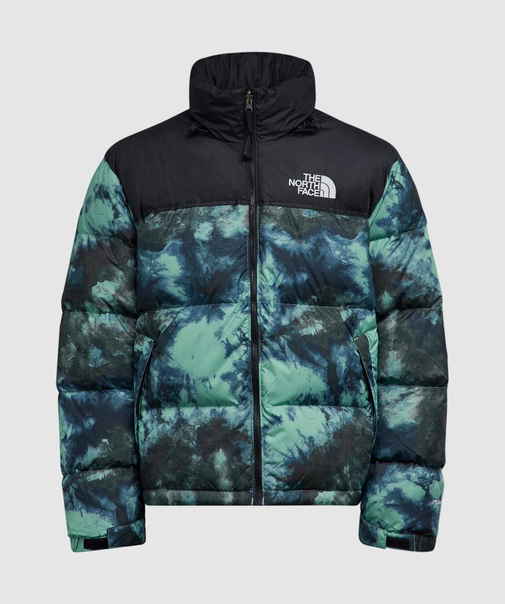 The North Face 1966 Printed Retro Nuptse Jacket in Green for Men | Lyst
