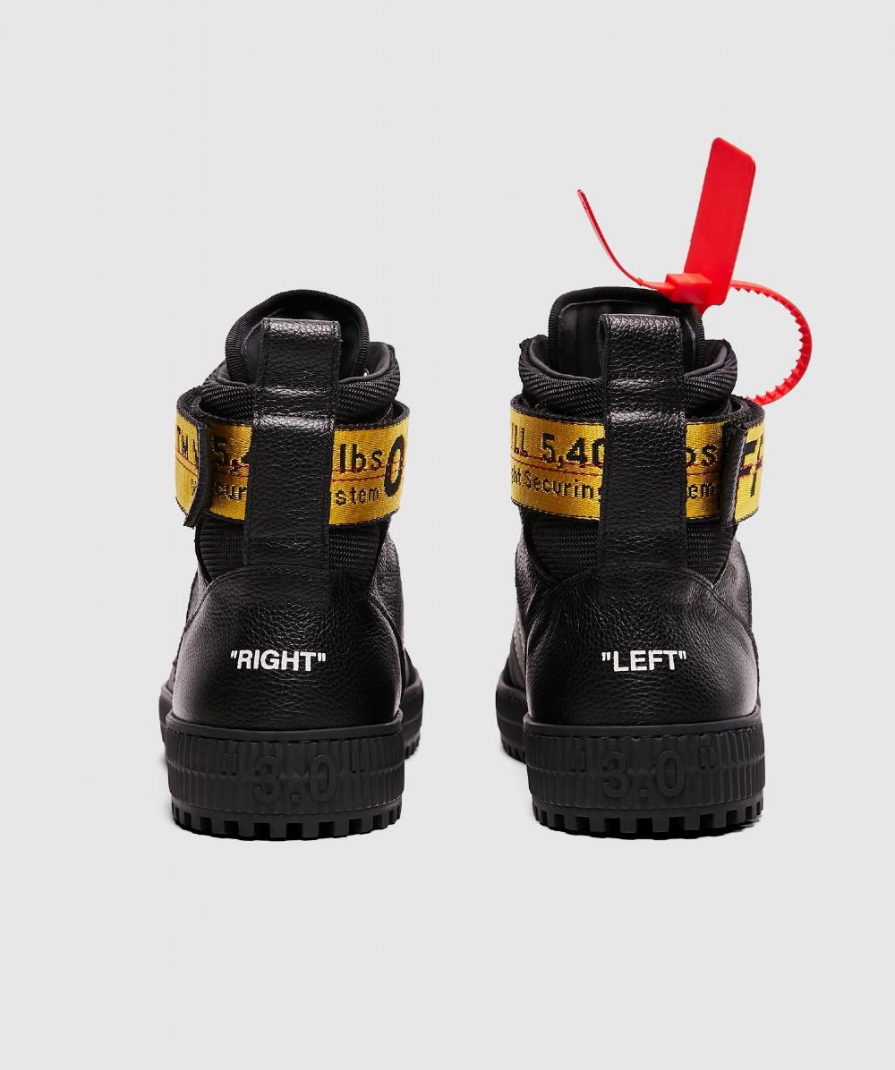 off white industrial high top trainers