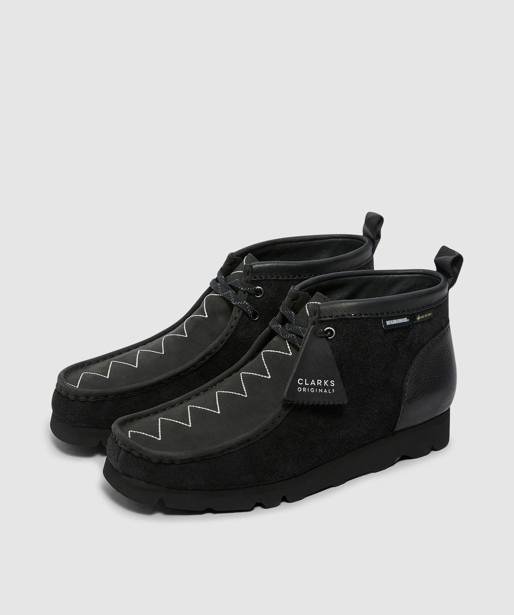 靴 neighborhood clarks wallabee GTX Clarks x Neighborhood Wallabee GTX - Black – Kith