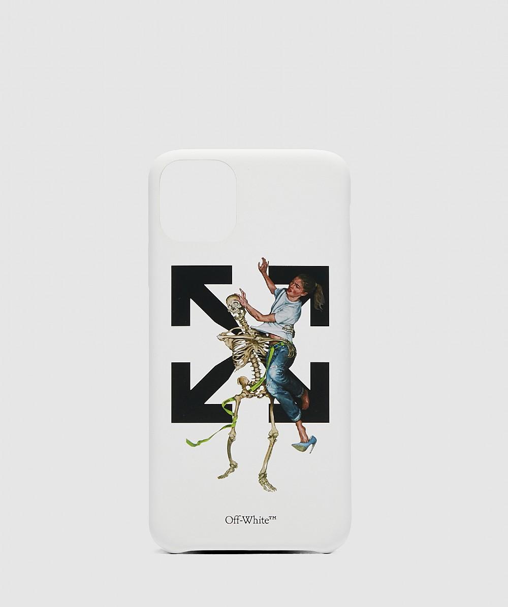 Off-White c/o Virgil Abloh Arrow And Skeleton-print Iphone 11 Pro Max Phone  Case in White for Men | Lyst