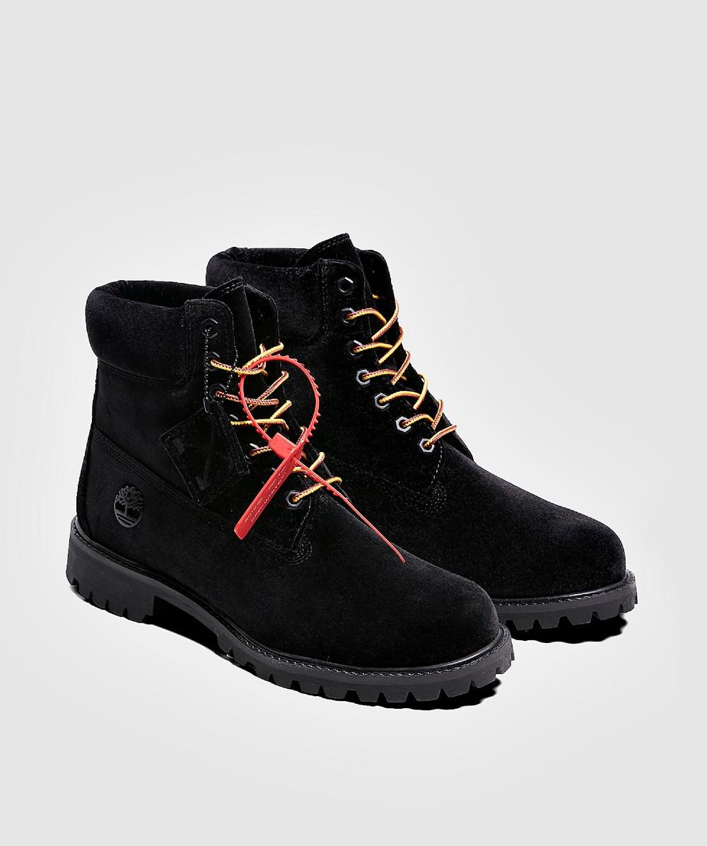 timberland off white black