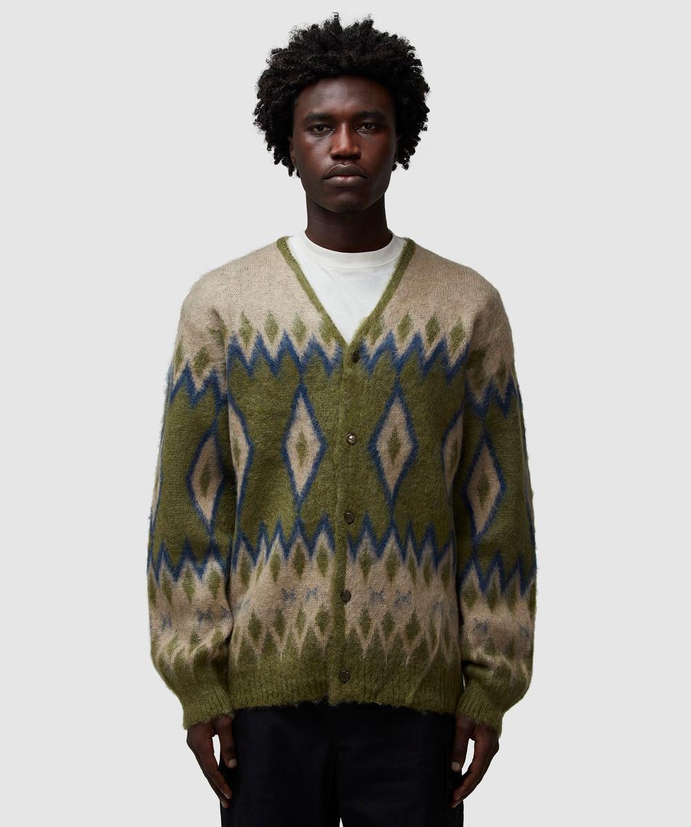 トップス Union needles MOHAIR CARDIGAN XL Needles Mohair Cardigan in Green for Men | Lyst