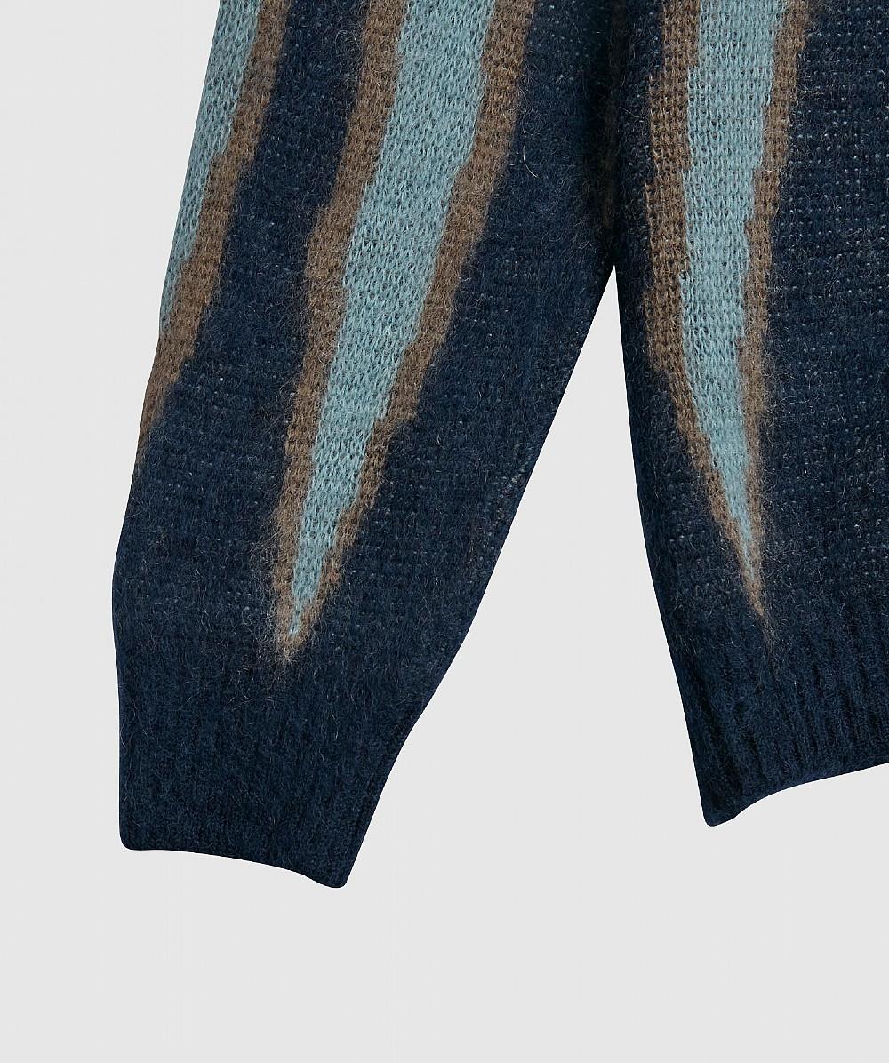 Needles Mohair Flame Cardigan in Navy (Blue) for Men - Lyst