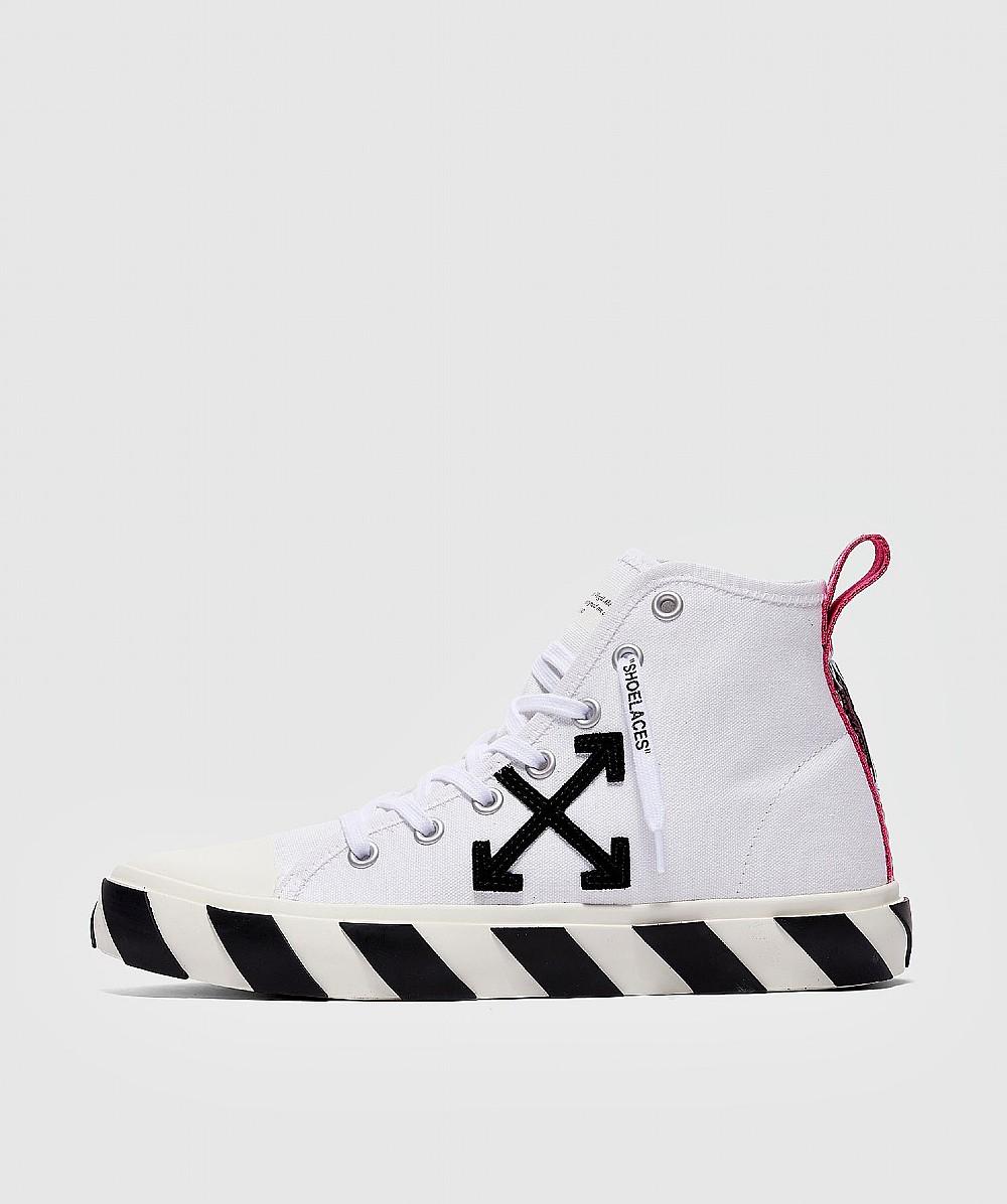 off white black mid top sneakers