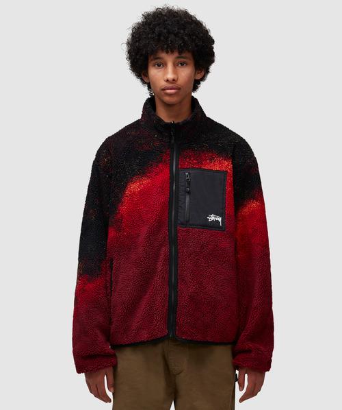 Stussy Sherpa Reversible Jacket in Red for Men | Lyst