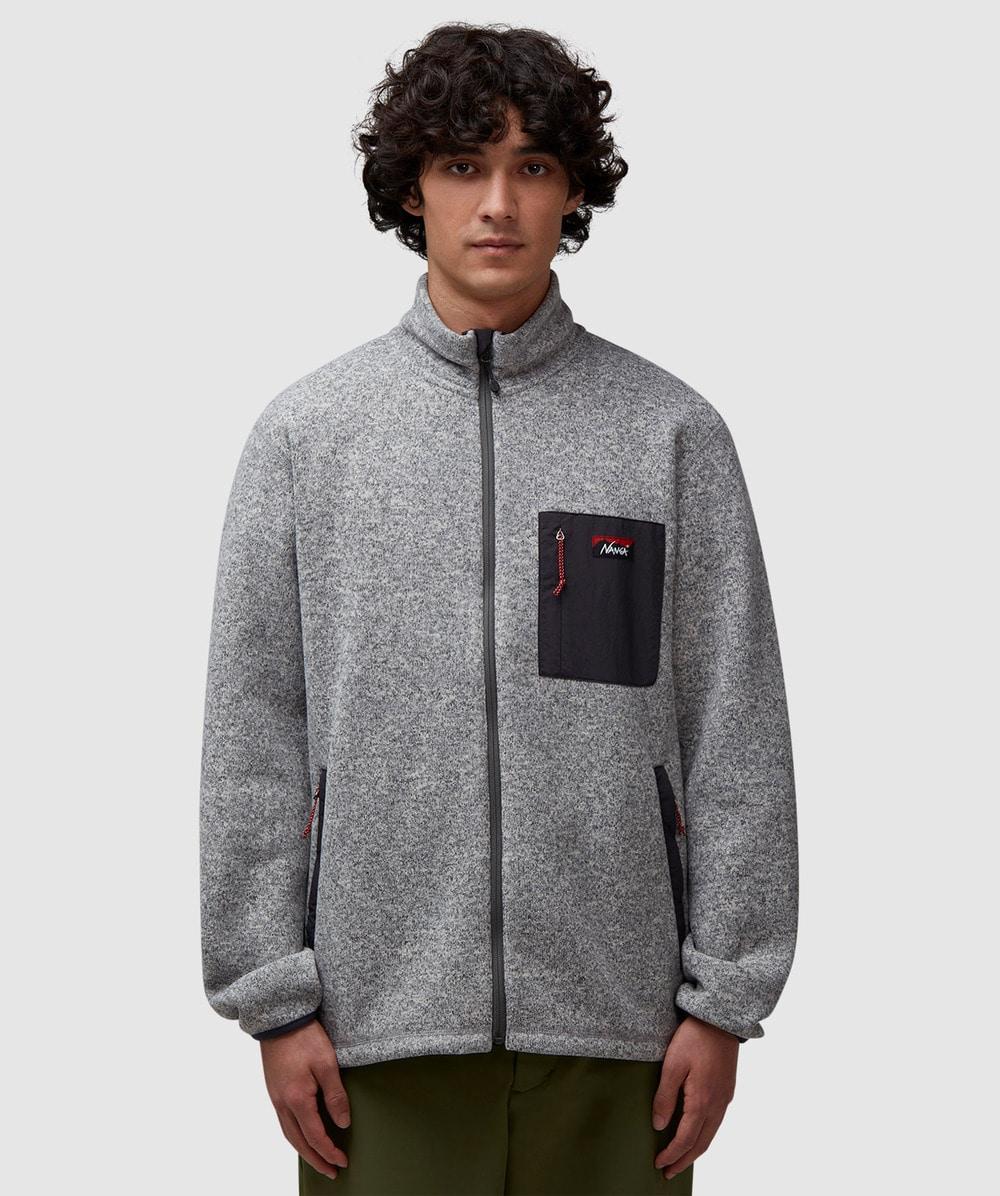 NANGA Polartec Fleece Zip Jacket in Gray for Men | Lyst