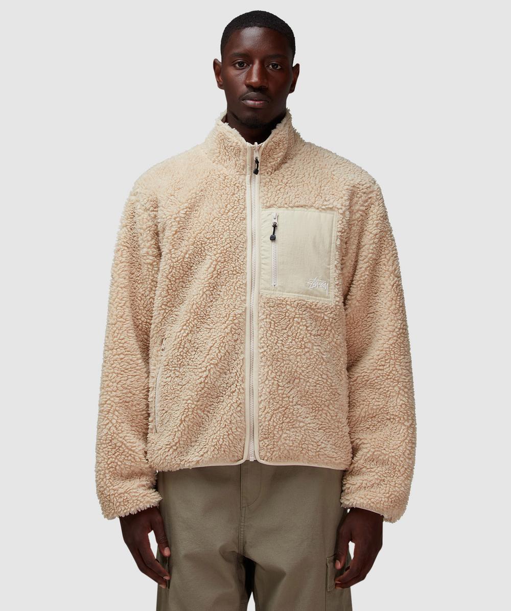 Stussy Sherpa Reversible Jacket (Natural for Men | Lyst Canada