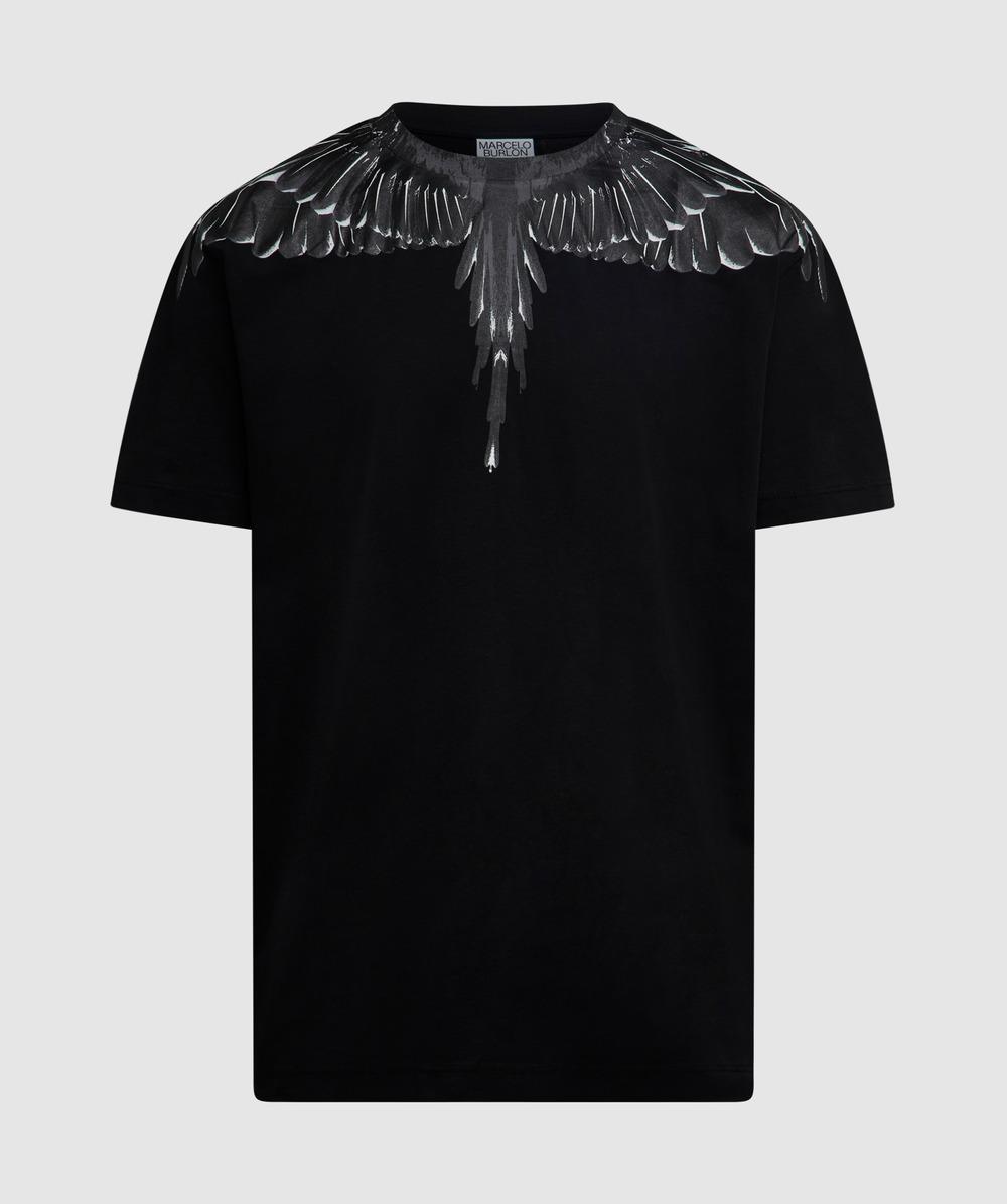 Mens T-shirts Marcelo Burlon T-shirts Save 40% Marcelo Burlon Cotton Icon-wings Motif T-shirt in Black for Men 