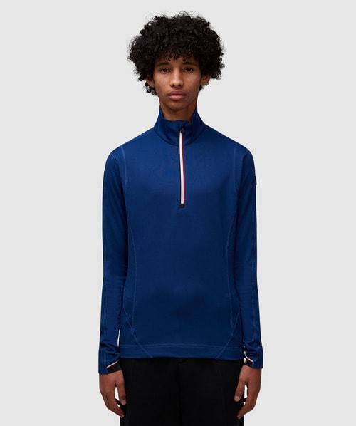 Polo neck sweatshirt hot sale