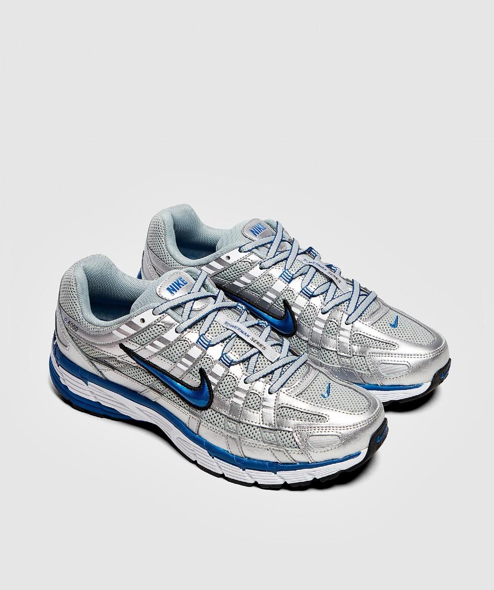 nike p 6000 silver blue