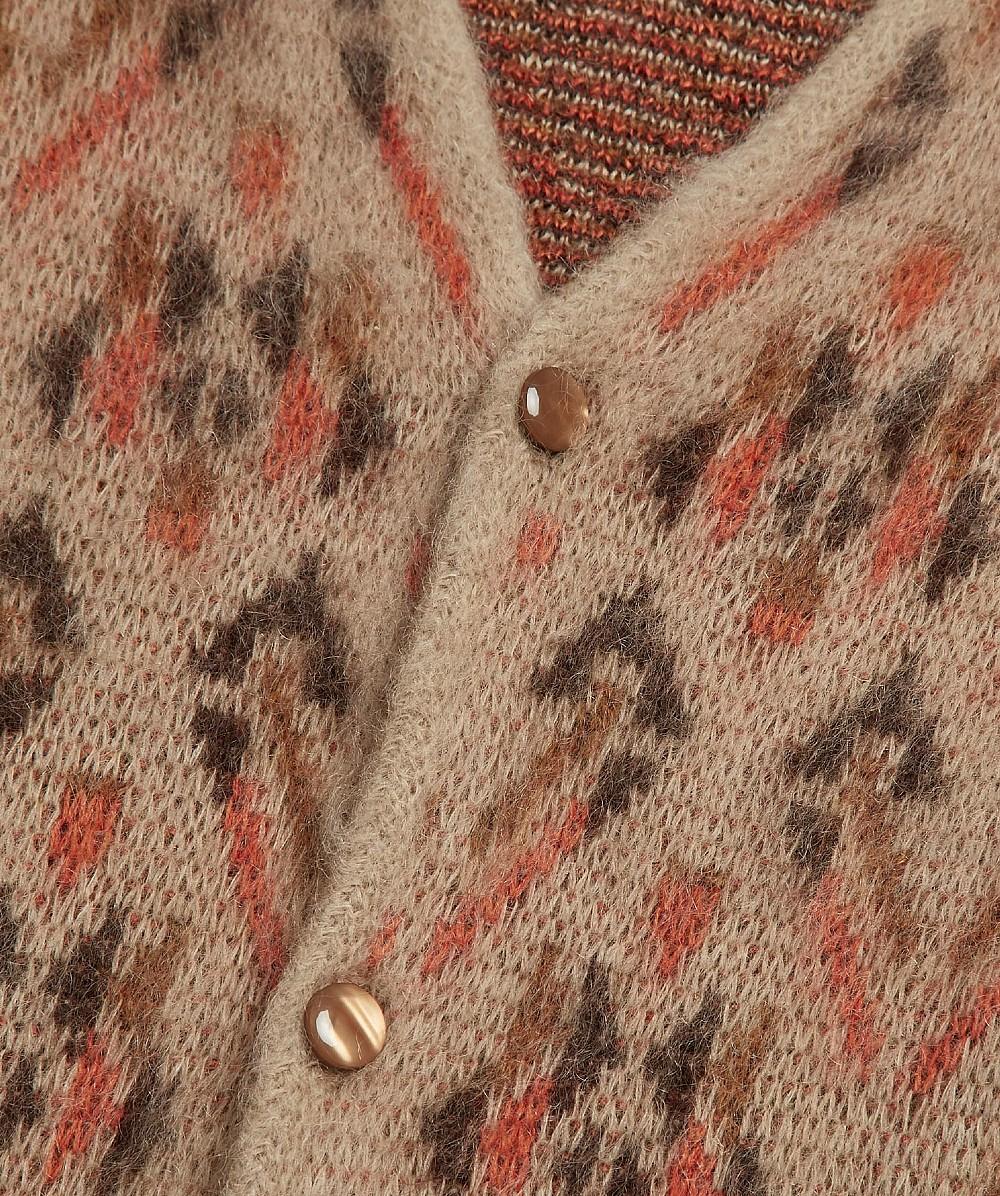 needles mohair cardigan triangle