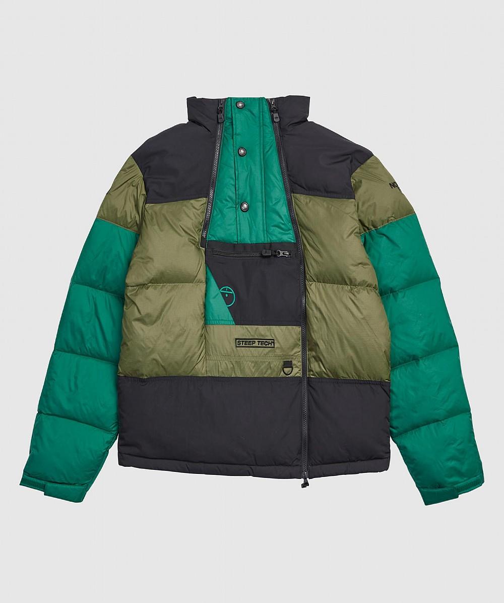 north face steep tech green